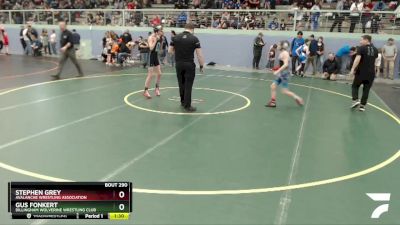 102 lbs Round 3 - Stephen Grey, Avalanche Wrestling Association vs Gus Fonkert, Dillingham Wolverine Wrestling Club