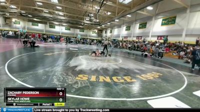 105 lbs Cons. Round 2 - Skylar Howe, Camel Kids Wrestling vs Zachary Pederson, Colman