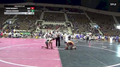 5A 157 lbs 3rd Place Match - John Baggett, Montevallo vs Brock Godwin, Holtville