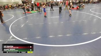 92 lbs Champ. Round 2 - Kaden Sergio, Sebolt Wrestling Academy vs Jet Deaton, Southport Wrestling Club