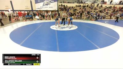 141 lbs Cons. Round 2 - Ben Leach, Elmhurst College vs Soloman Gilliam, Harper College