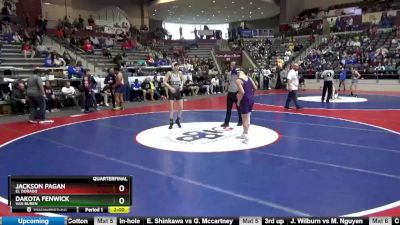 5A 113 lbs Quarterfinal - Dakota Fenwick, Van Buren vs Jackson Pagan, El Dorado