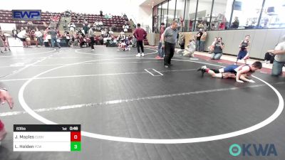 83 lbs Rr Rnd 2 - Jace Maples, Cushing Tigers vs Leland Holden, Ponca City Wildcat Wrestling