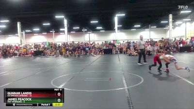 60 lbs Round 1 (6 Team) - Gunnar Landis, U2 Upstate Uprising vs James Peacock, Mat Warriors