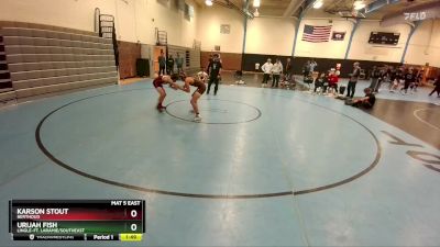 119-123 lbs Round 5 - Karson Stout, Berthoud vs Urijah Fish, Lingle-Ft. Laramie/Southeast