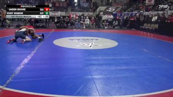 7A 165 lbs 1st Place Match - Jaiden Moore, Thompson HS vs Kody Sigmon, Enterprise HS