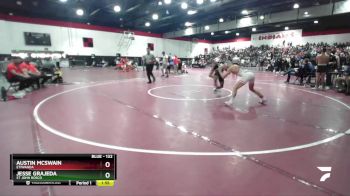 132 lbs Quarterfinal - Jesse Grajeda, St John Bosco vs Austin McSwain, Etiwanda