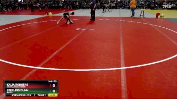 55 lbs Cons. Round 3 - Kalia Rodgers, Chaska/Chanhassen vs Sterling Dunn, BHVPP