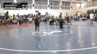132 lbs Quarterfinal - Jude Grammatico, Fairfield Warde vs Elijah Obisesan, Hall