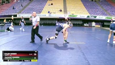 197 lbs Round 6 (8 Team) - Timothy Goddard, Liberty vs Michael McCutcheon, Dubuque WC