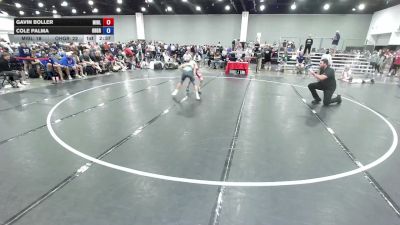 100 lbs Gavin Boller, Team Michigan Blue vs Cole Palma, Ohio Gray