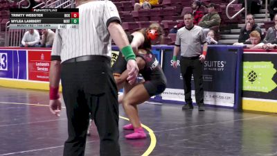 155 lbs Consi 3 - Trinity Webster, Hickory-G vs Mylea Lambert, Northampton-G