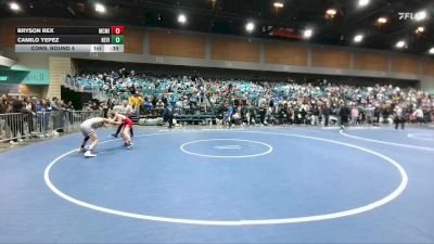 106 lbs Cons. Round 4 - Bryson Rex, McMinnville vs Camilo Yepez, Redwood -Visalia
