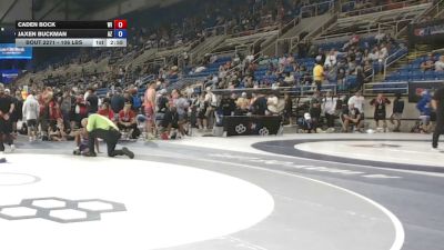 106 lbs Cons. Sub-rd Of 32 - Caden Bock, Wisconsin vs Jaxen Buckman, Arizona