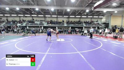 285 lbs Round Of 16 - Malikai Colon, Timberlane vs Gabriel Thomas, Brookline