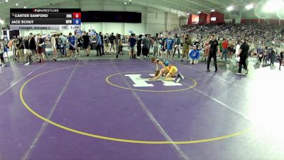 100 lbs Champ. Round 2 - Carter Sanford, Contenders Wrestling Academy vs Jace Schut, Michigan Premier WC