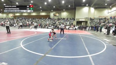 40 lbs Consolation - Levi Whittenburg, Ceres Pups WC vs Karilyn Lopez, Red Wave WC