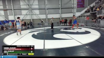 250 lbs Semifinal - Dex Dunlap, Oregon vs Angel Huizar, Victory Wrestling-Central WA