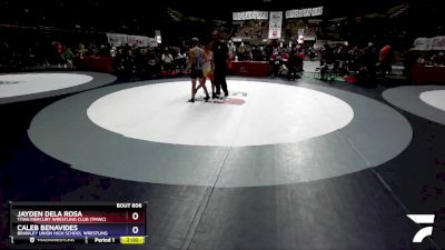 126 lbs Champ. Round 1 - Jayden Dela Rosa, Titan Mercury Wrestling Club (TMWC) vs Caleb Benavides, Brawley Union High School Wrestling