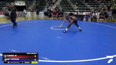 92 lbs Cons. Round 5 - Ej Turner Jr, OK vs Henry Metzler, WI