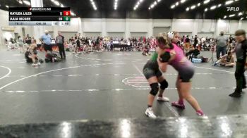 138 lbs Round 3 (10 Team) - Kaylea Liles, Takedown Elite vs Julia McGee, Oklahoma Mafia
