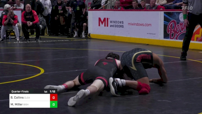 152 lbs Quarterfinal - Brady Collins, Clearfield vs Melvin Miller ...