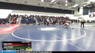 132 lbs Cons. Round 3 - Juan Munoz, Santa Ana Valley vs Ivan Cerpa, Sonora