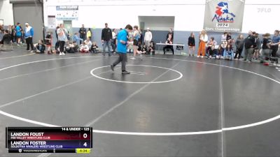 125 lbs Quarterfinal - Landon Foster, Soldotna Whalers Wrestling Club vs Landon Foust, Mid Valley Wrestling Club