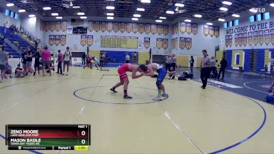 150 lbs 1st Place Match - Zeno Moore, Lake Highland Prep vs Mason Basile, Tampa Bay Tigers WC