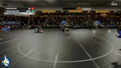 126 lbs Champ. Round 2 - Aidan McClure, Aurora (Marmion Academy) vs Kane Keller, Waverly-Shell Rock