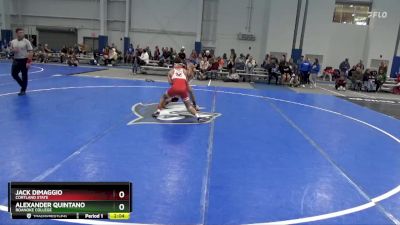 157 lbs Cons. Round 3 - Alexander Quintano, Roanoke College vs Jack DiMaggio, Cortland State