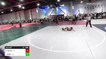 66 lbs Consi Of 8 #2 - Detmer Porter, Mogollon vs Jackson Abell, Oakdale