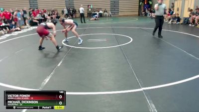 140 lbs Round 1: 1:30pm Fri. - Michael Dickinson, Soldotna vs VICTOR FONOV, Wasilla High School