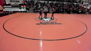 150 lbs Champ. Round 1 - John Gough, SCHAUMBURG (HS) vs Kaidreaus Richardson, Frankfort (LINCOLN-WAY EAST)