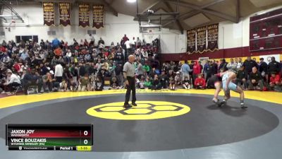 150 lbs Semifinal - Jaxon Joy, Wadsworth vs Vince Bouzakis, Wyoming Seminary (PA)