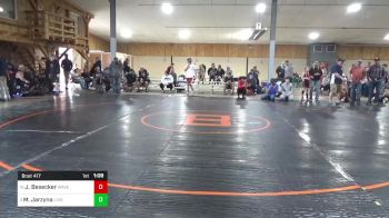 135 lbs Consi Of 8 #2 - Jacob Besecker, Waverly vs Myles Jarzyna, Livonia