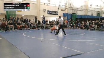 141 lbs Cons. Round 5 - Brendan Callahan, Gettysburg vs Quinn Tobin, Alvernia University
