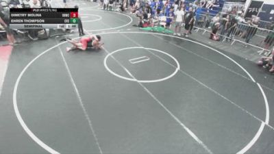 175 lbs Semifinal - Ehren Thompson, Chaparral High School vs Dimetry Molina, Rough House Wrestling Club
