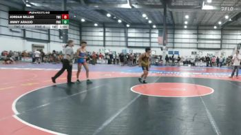 120 lbs 1 - Jordan Miller, TRIANGLE WRESTLING CLUB vs Jimmy Araujo, PINECREST