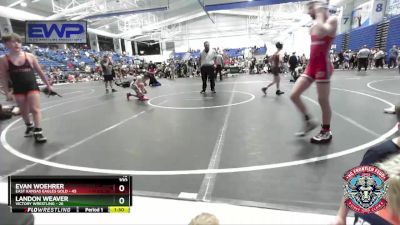 100 lbs Placement (4 Team) - Landon Weaver, Victory Wrestling vs Evan Woehrer, East Kansas Eagles Gold