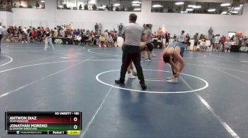 185 lbs Champ. Round 1 - Jonathan Moreno, Gladiator Wrestling vs Antwon Diaz, Team Donahoe
