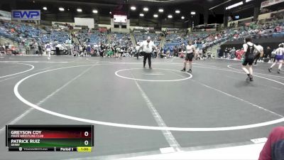 100 lbs Cons. Semi - Patrick Ruiz, Derby vs Greyson Coy, Maize Wrestling Club