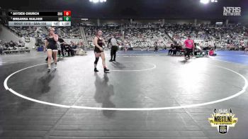 G5A-155 lbs Quarterfinal - Breanna Walser, LONE GROVE (Girls) vs Jayden Church, SKIATOOK (Girls)