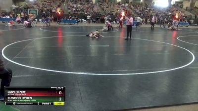 60 lbs Quarterfinal - Liam Henry, Alcoa Tornadoes vs Elwood Hyden, Buccaneer Wrestling Club