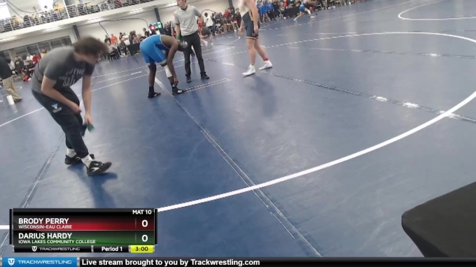 Silver 285 lbs Champ. Round 1 - Brody Perry, Wisconsin-Eau Claire vs ...