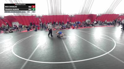 10U True Beginner - 54-55.6 Champ. Round 2 - Nick Douglas, Pardeeville Boys Club Youth Wrestling vs Francis Oleson, Wisconsin