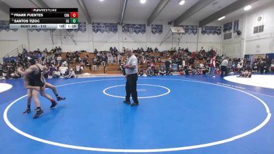 110 lbs Champ. Round 2 - Frank Fuentes, Chavez vs Santos Tizoc, Silver Creek