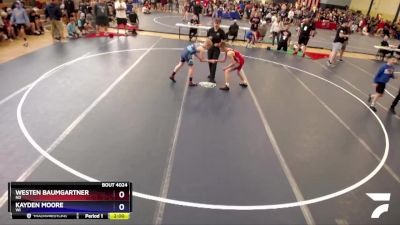 117 lbs Round 2 - Westen Baumgartner, ND vs Kayden Moore, WI