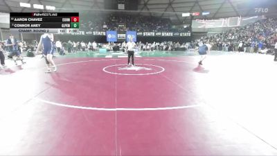 Boys 4A 285 lbs Champ. Round 2 - Aaron Chavez, Eisenhower vs Connor Aney, Glacier Peak