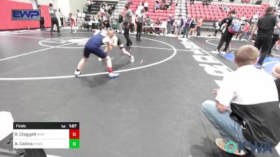 80 lbs Final - Reid Claggett, Bristow Youth Wrestling vs Aaron Collins, Verdigris Youth Wrestling